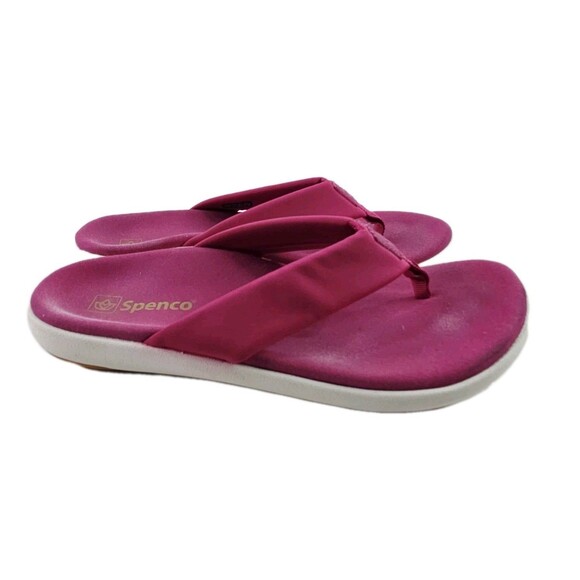Spenco Orthotic Memory Foam Thong Sandal Victoria Summer Women's Pink Size 9.5B - Picture 1 of 7